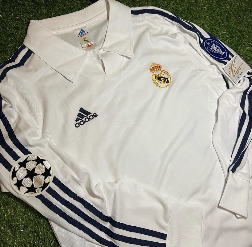 Picture of Real Madrid 2002 Home Zidane Long - Sleeve