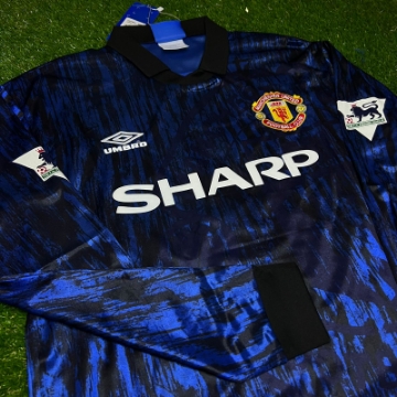 Picture of Manchester United 92/93 Away Cantona Long-sleeve