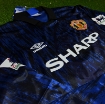 Picture of Manchester United 92/93 Away Cantona Long-sleeve