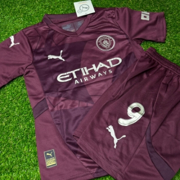 Picture of Manchester City 24/25 Third Haaland Kids