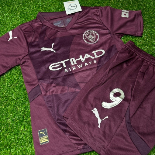 Picture of Manchester City 24/25 Third Haaland Kids