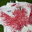 Picture of Japan 24/25  Y-3 Floral Print  White - Polo Long - Sleeve
