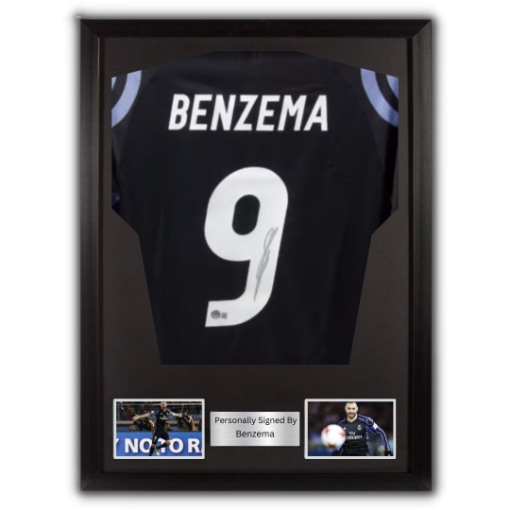Picture of Benzema signed & framed