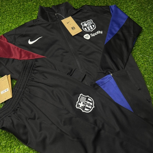 Picture of Barcelona 24/25 Training Set Kids Black/Blue/Red Long - Sleeve